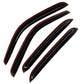 DrivegoPlus 4pcs for Chevy/GMC/Cadillac Crew Cab SUV Dark Smoke Out-Channel/Outside Mount Style Wind Sun Rain Guard Vent Shade Deflector Window Visors