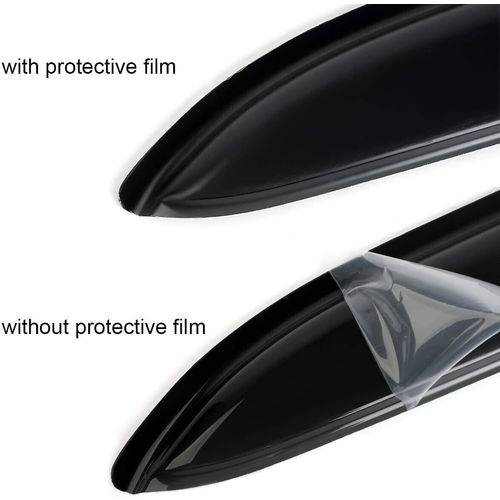 For 13-17 Honda Accord JDM Wavy Mugen Smoke Tinted Window Visor Rain Guard Vent