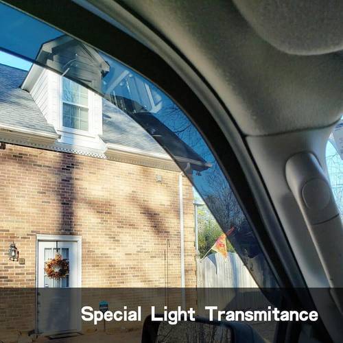 4pcs Window Visors Sun Rain Guard for 04-14 Ford F150 Extended Cab Smoke Side Wind Deflectors Visor