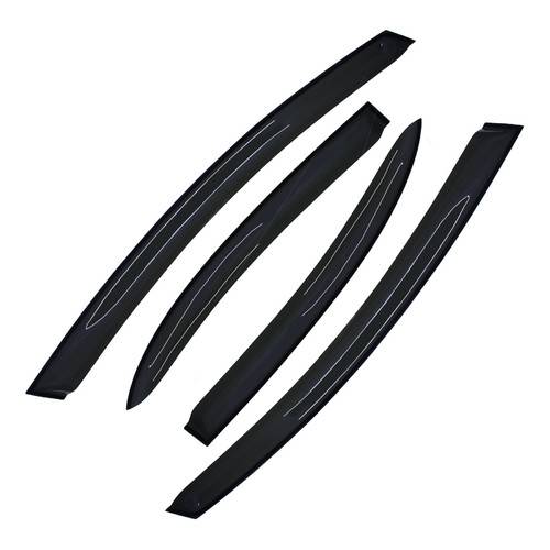 DrivegoPlus For 2006-2011 Honda Civic Mugen II Style Window Rain Guard Visors 4-Door Sedan