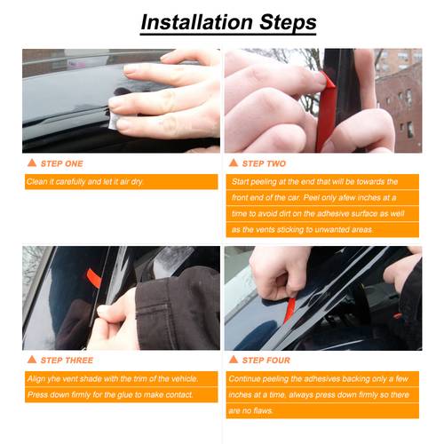 For 1998-2002 Honda Accord Sedan Window Visor Sun Rain Deflector Guard 4PCS Set