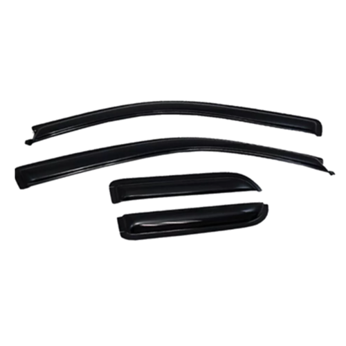 4pcs Window Visors Sun Rain Guard for 04-14 Ford F150 Extended Cab Smoke Side Wind Deflectors Visor