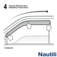 Fits 01-06 Chevy Silverado 1500 2500 3500 GMC Sierra Crew Cab Window Visors 4Pc