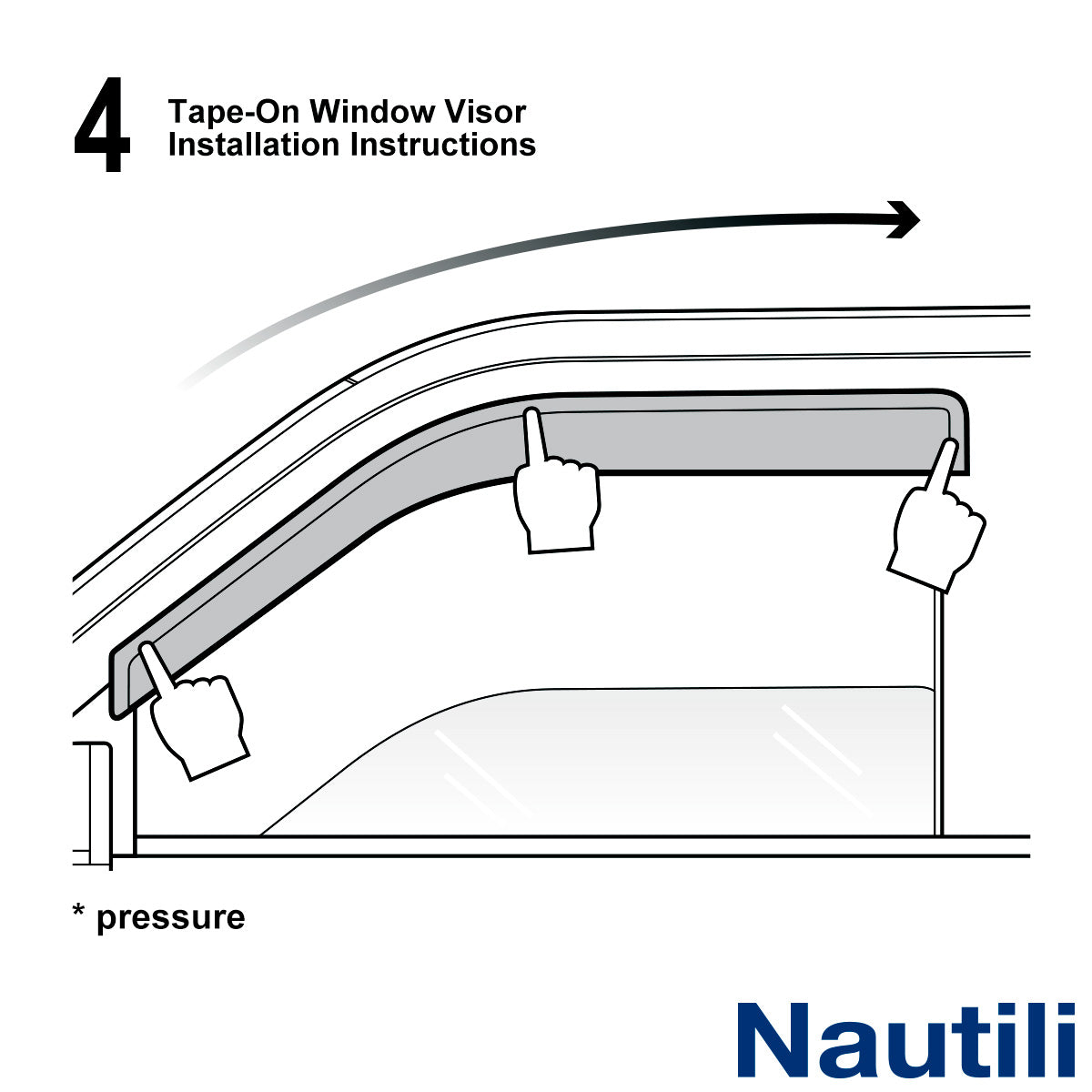 Fits 01-06 Chevy Silverado 1500 2500 3500 GMC Sierra Crew Cab Window Visors 4Pc
