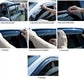 For 12-15 Honda Civic JDM Wavy Mugen Style 4 Pcs Tinted Window Visor Guard Vent