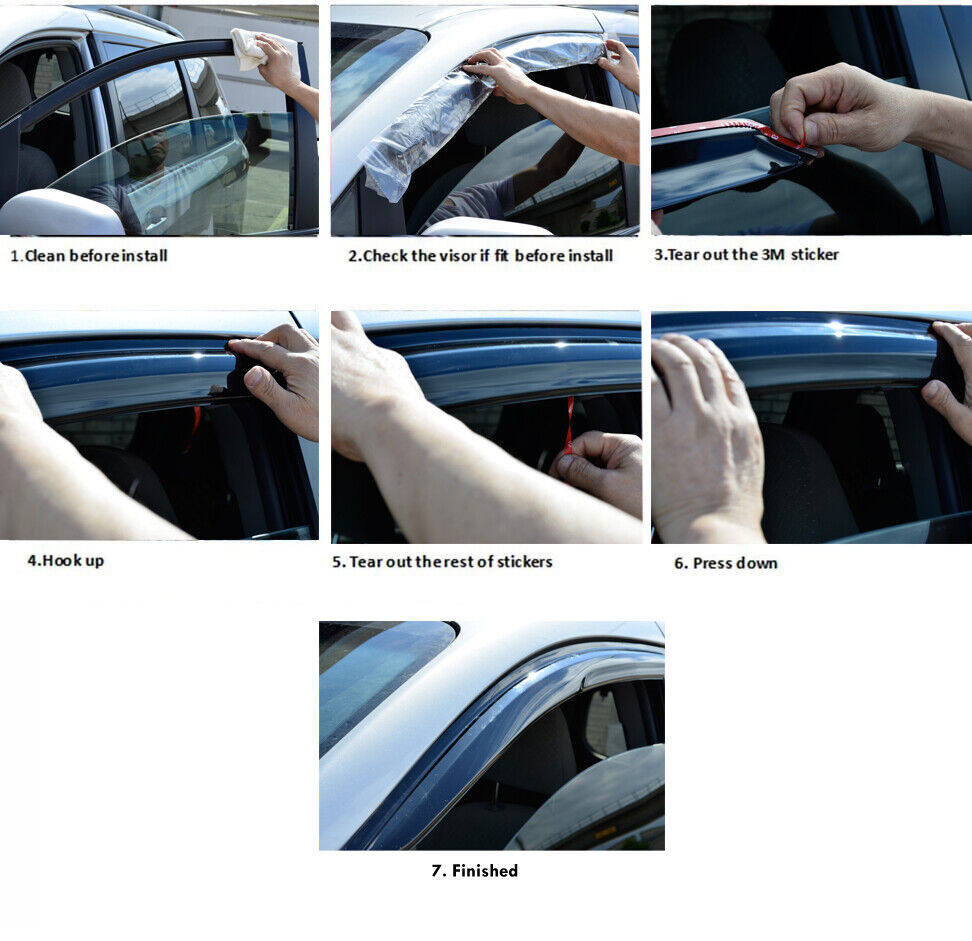 Fits for KIA Sorento 2010-2014 Side Window Vent Visor Sun Rain Deflector Guard