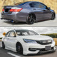 For 13-17 Honda Accord JDM Wavy Mugen Smoke Tinted Window Visor Rain Guard Vent