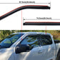 For 2015-2022 Ford F150 Crew Cab In-Channel Smoke Window Vent Visors Rain Guards
