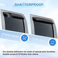 For 96-00 Honda Civic 2DR Coupe Mugen Style 3D Wavy Black Tinted Window Visor