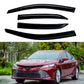 FOR 2018-2023 TOYOTA CAMRY CLIP-ON BLACK TRIM WINDOW VISOR RAIN GUARD DEFLECTOR