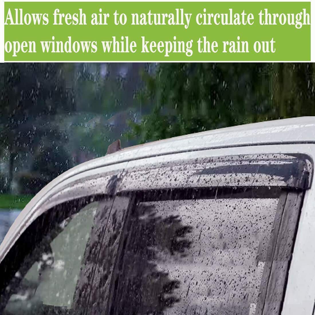 Fits 04-08 Ford F150 Supercrew Cab Acrylic Window Visors Side Deflectors 4Pc Set