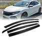 FOR 2018-2020 HONDA ACCORD JDM 3D AERO WAVY WINDOW VISOR RAIN GUARD DEFLECTOR