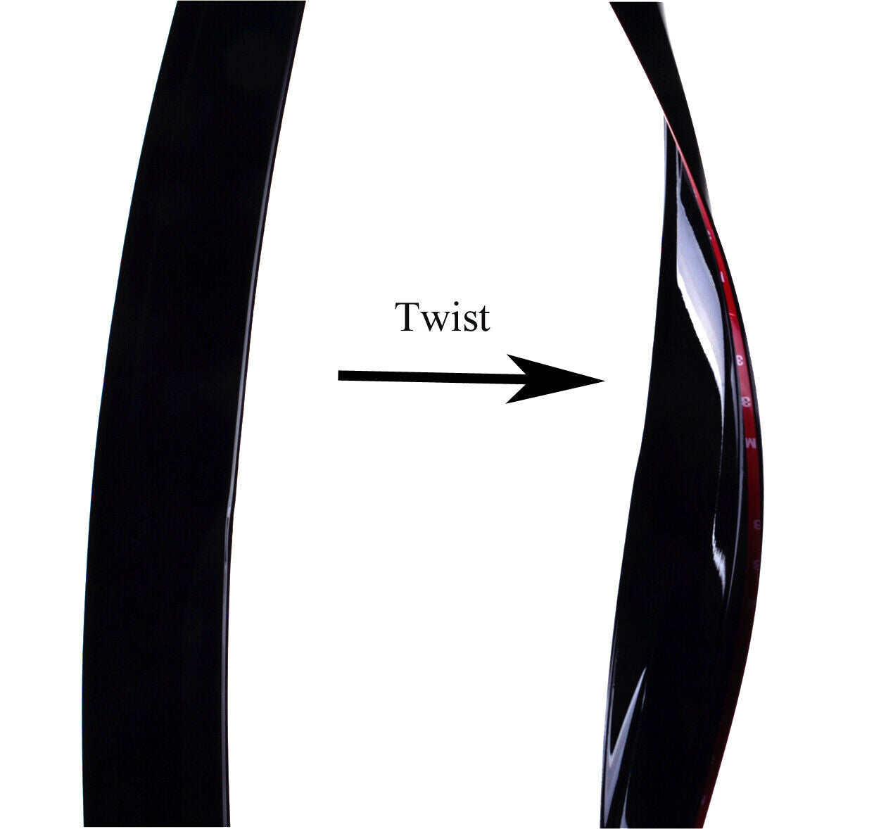 For 12-15 Honda Civic JDM Wavy Mugen Style 4 Pcs Tinted Window Visor Guard Vent